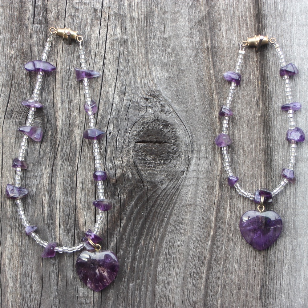 Amethyst bracelet and anklet (item#4)